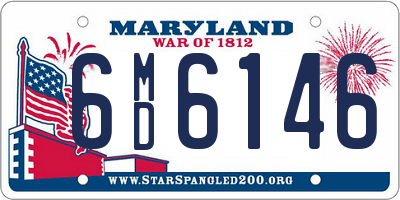 MD license plate 6MD6146