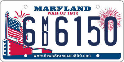 MD license plate 6MD6150