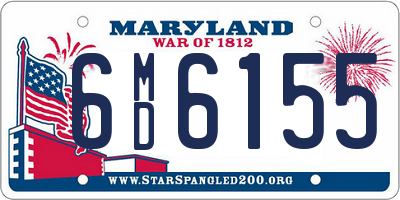 MD license plate 6MD6155