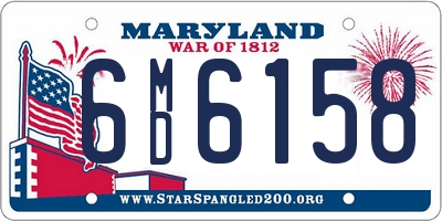 MD license plate 6MD6158