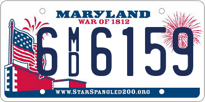 MD license plate 6MD6159