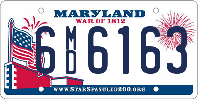 MD license plate 6MD6163