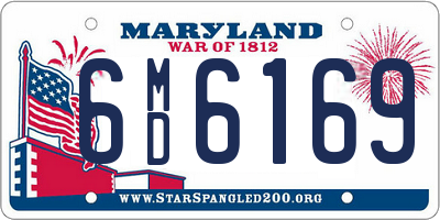 MD license plate 6MD6169