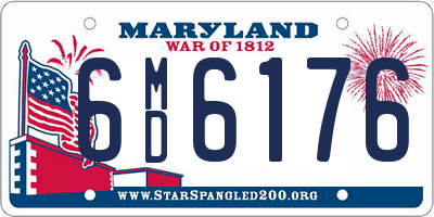 MD license plate 6MD6176