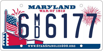 MD license plate 6MD6177