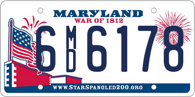 MD license plate 6MD6178