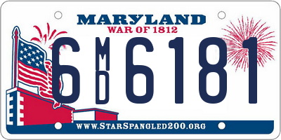 MD license plate 6MD6181