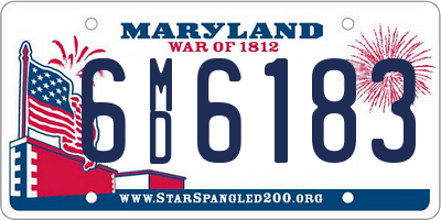 MD license plate 6MD6183