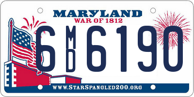 MD license plate 6MD6190