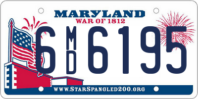 MD license plate 6MD6195