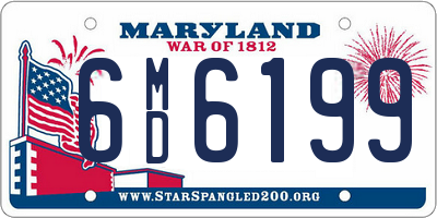 MD license plate 6MD6199