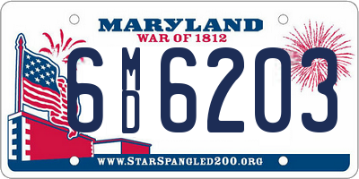 MD license plate 6MD6203