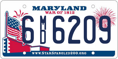 MD license plate 6MD6209