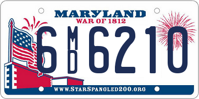 MD license plate 6MD6210