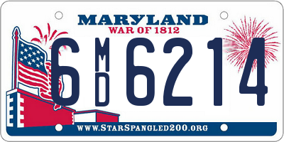 MD license plate 6MD6214