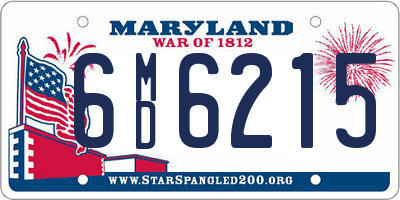 MD license plate 6MD6215