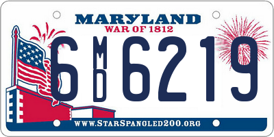 MD license plate 6MD6219