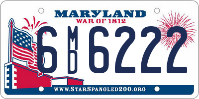 MD license plate 6MD6222