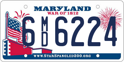 MD license plate 6MD6224