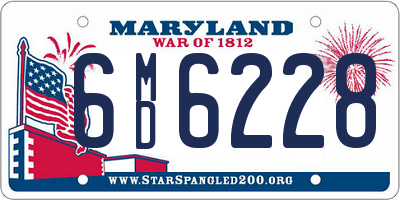 MD license plate 6MD6228