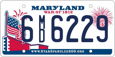 MD license plate 6MD6229