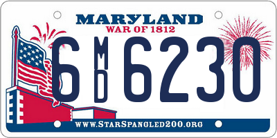 MD license plate 6MD6230