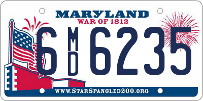 MD license plate 6MD6235