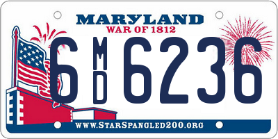 MD license plate 6MD6236