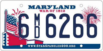 MD license plate 6MD6266