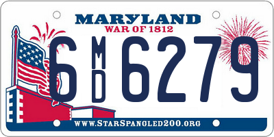 MD license plate 6MD6279