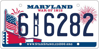 MD license plate 6MD6282