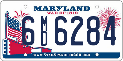 MD license plate 6MD6284