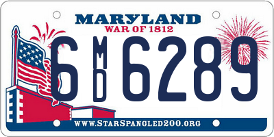 MD license plate 6MD6289