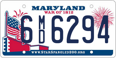 MD license plate 6MD6294