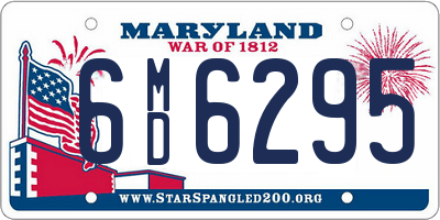 MD license plate 6MD6295