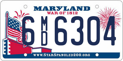 MD license plate 6MD6304