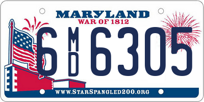 MD license plate 6MD6305