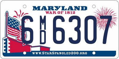 MD license plate 6MD6307