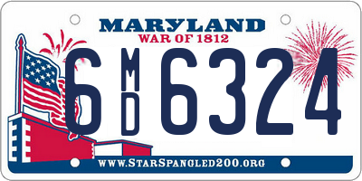 MD license plate 6MD6324