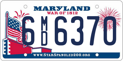 MD license plate 6MD6370