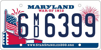 MD license plate 6MD6399