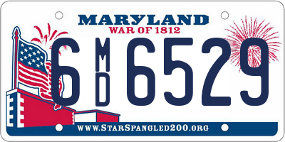 MD license plate 6MD6529
