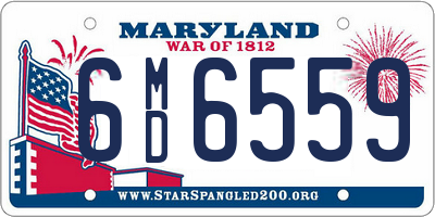 MD license plate 6MD6559