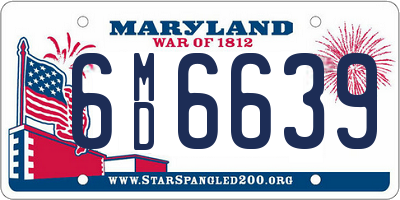 MD license plate 6MD6639