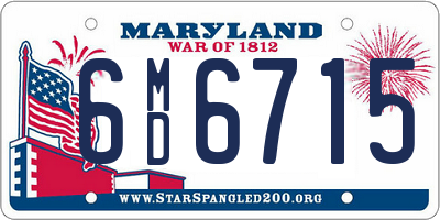 MD license plate 6MD6715