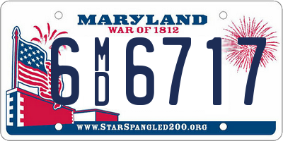 MD license plate 6MD6717