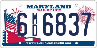 MD license plate 6MD6837