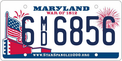 MD license plate 6MD6856