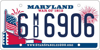 MD license plate 6MD6906