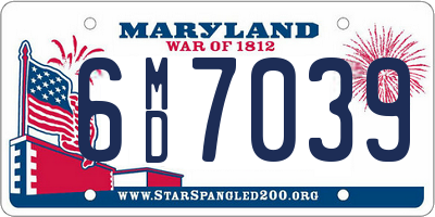 MD license plate 6MD7039